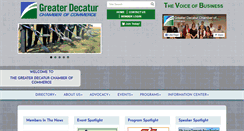 Desktop Screenshot of decaturchamber.com