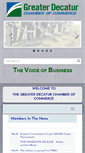 Mobile Screenshot of decaturchamber.com