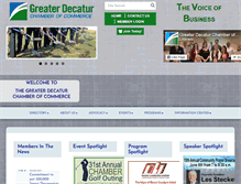 Tablet Screenshot of decaturchamber.com
